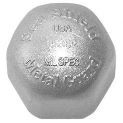 SEA SHIELD MARINE Mercury Alumnium Anode Bolt Nut, 1 1/4" x 1 3/8"