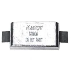 MARTYR Zinc Hull Anode w/Aluminum Straps- 6"L x 3 1/2"W x 1" thickness (W)