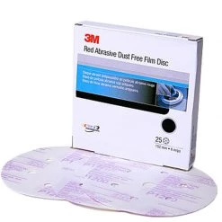 3M 6"Red Abrasive Finishing Film Stikit&trade; Disc