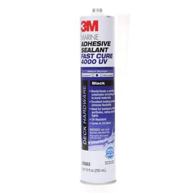3M 4000 UV Polyether Adhesive Sealant, Black, 10 oz. Cartridge
