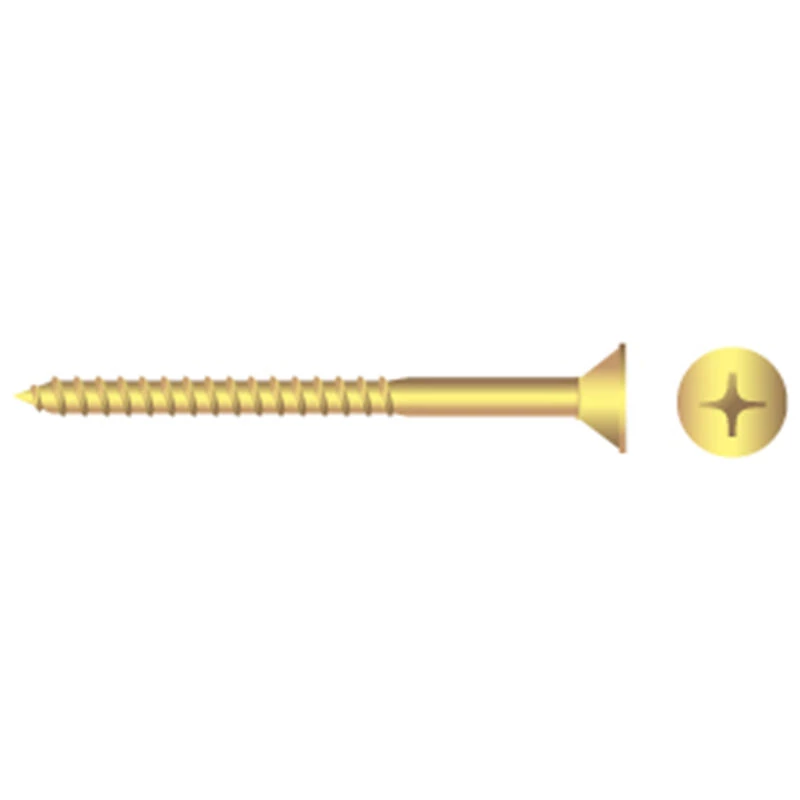 FASCO FASTENER Brass Phillips Flat-Head Wood Screws - Image 9