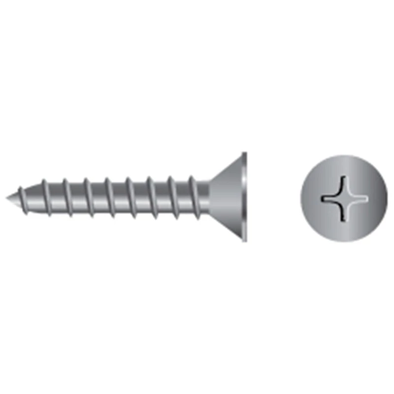 FASCO FASTENER Stainless Steel Phillips Flat-Head Tapping Screws - Image 11