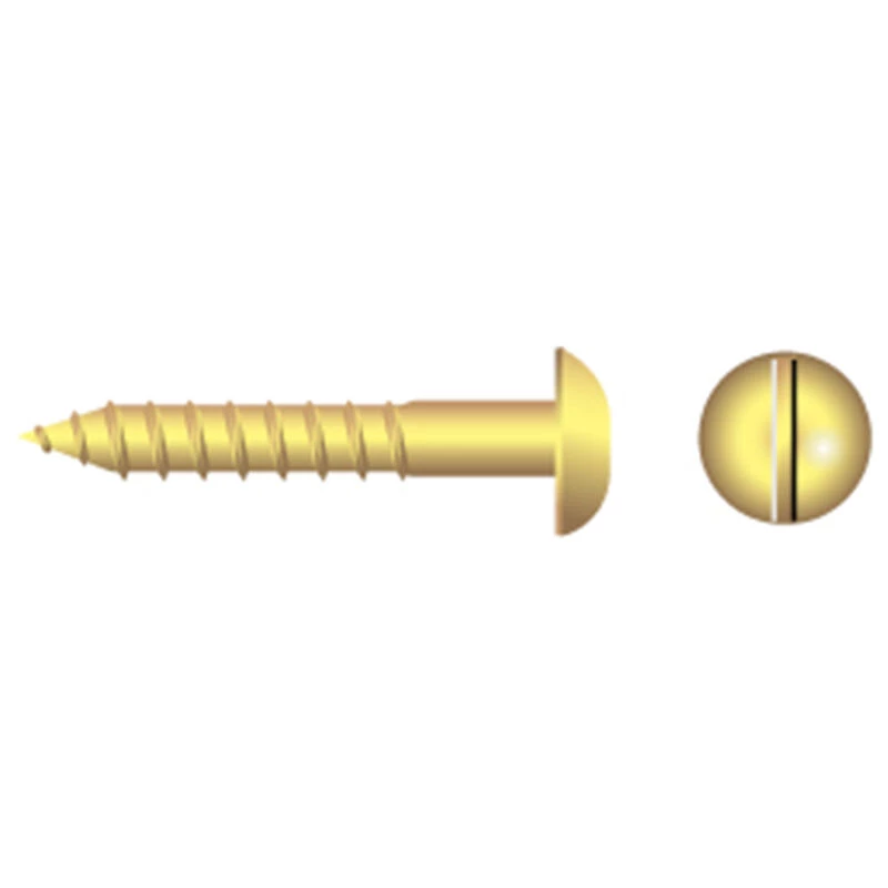FASCO FASTENER Brass Slotted Round-Head Wood Screws - Image 8