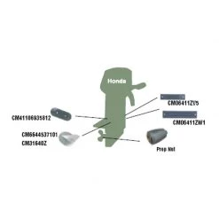 MARTYR Outboard Anode -Honda