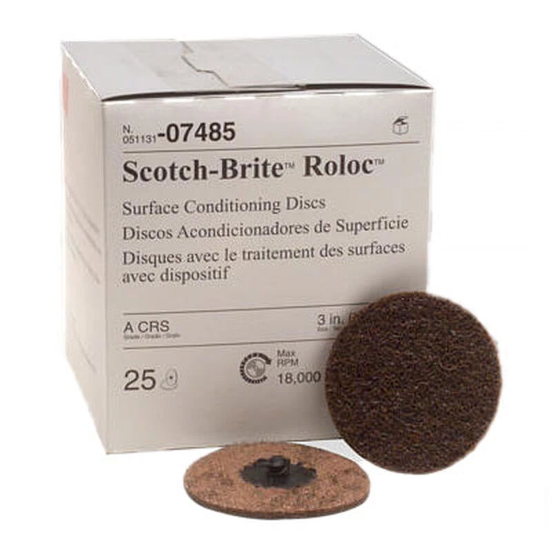 3M Scotch-Brite Surface Roloc Disc - 3", Coarse, 25Pk