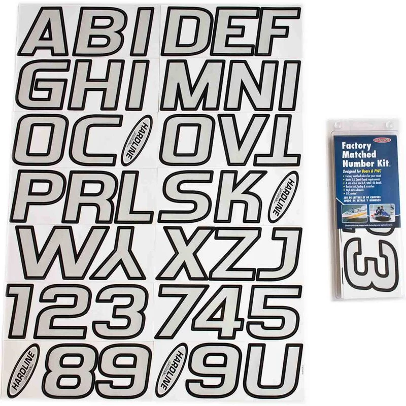 HARDLINE PRODUCTS 3" Block Lettering Kit Contrasting Outline, Series 700 - Image 3