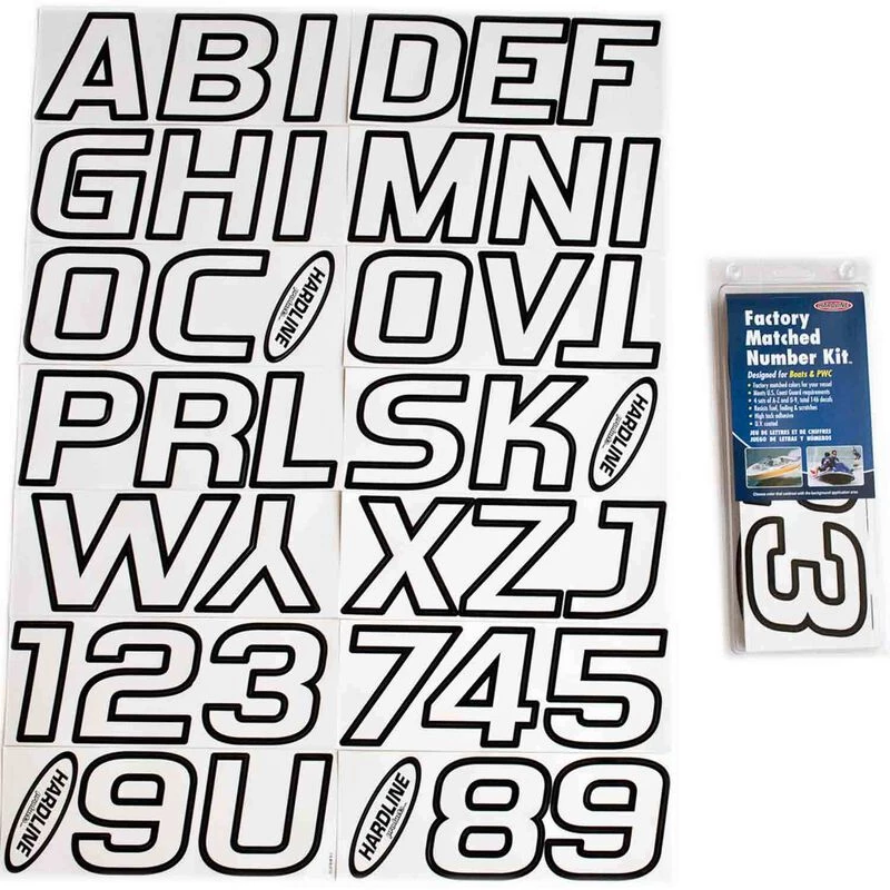 HARDLINE PRODUCTS 3" Block Lettering Kit Contrasting Outline, Series 700 - Image 4