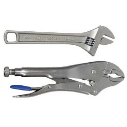 WEST MARINE 8" Adjustable Wrench & 10" Locking Pliers Set