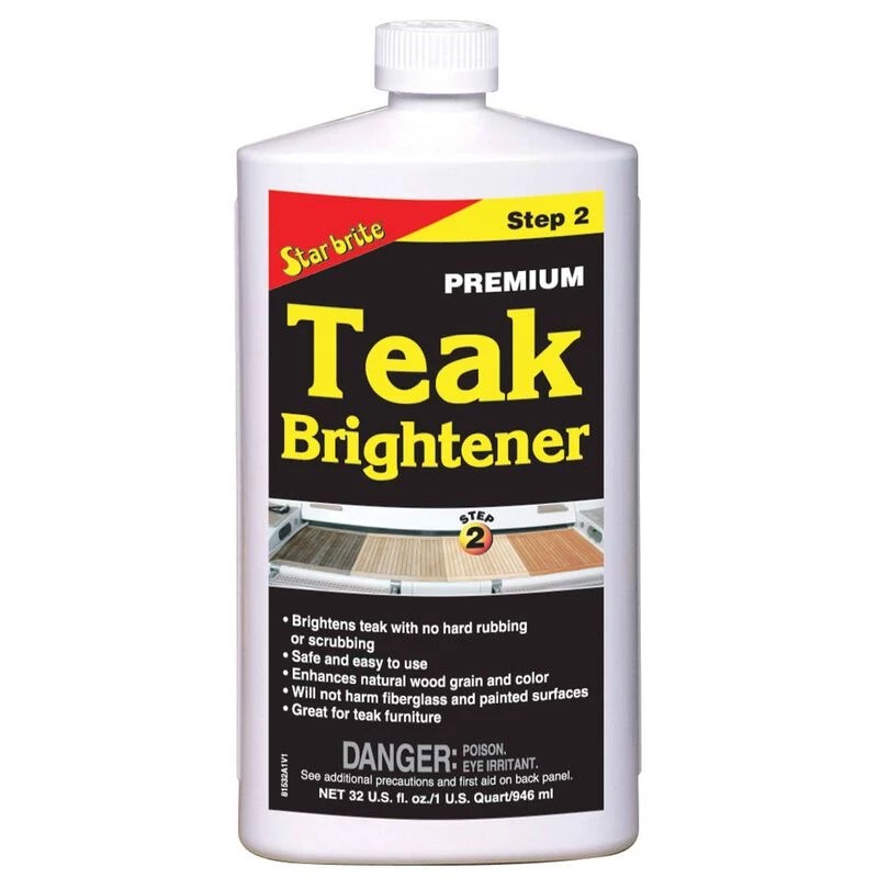 STAR BRITE Premium Teak Brightener Step 2, Quart