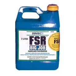 DAVIS INSTRUMENTS FSR Fiberglass Stain Remover, 2 Liter