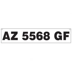 HARDLINE PRODUCTS Registration Number Plates for Inflatable Boats