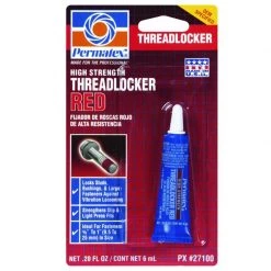 PERMATEX High-Strength Threadlocker Red Gel, .20 fl. oz.