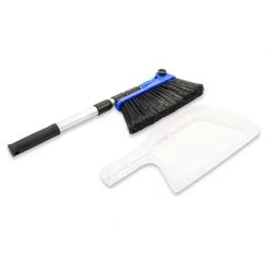 CAMCO Adjustable Broom With Dust Pan