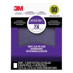 3M Pro Grade No-Slip Grip™ Advanced Sandpaper, 80 grit