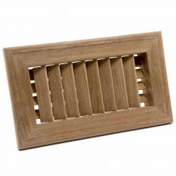 WHITECAP Teak Air Conditioning Vent, 9 3/4" x 5 3/4"