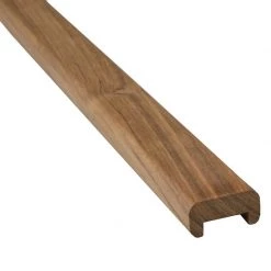 WHITECAP Bulkhead Teak Molding, 3/4" Track Straight Length, 1 3/16 "x 5/8 "x 5'