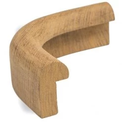 WHITECAP Outside Corner Teak Edge Molding, 13/16" x 1 5/8"
