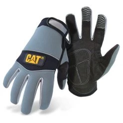 BOSS MFG/CAT GLOVES Utility Gloves, Neoprene-Padded Palms with Adjustable Wrists
