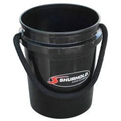 SHURHOLD 5 Gallon Plastic Bucket, Black