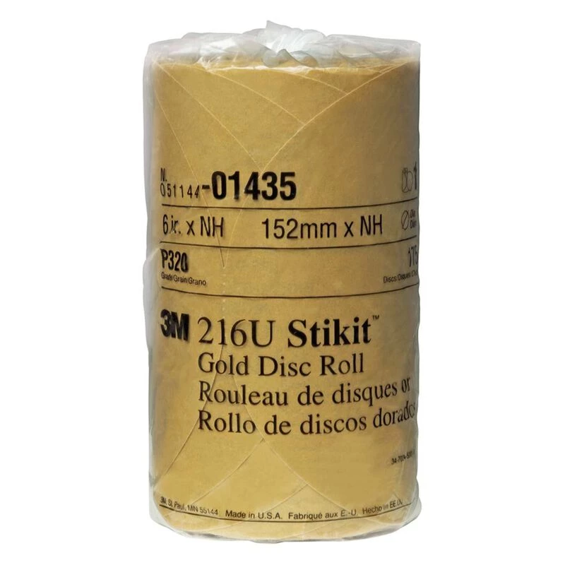 3M Stikit™ Gold Disc Roll, 6", P320A Grit