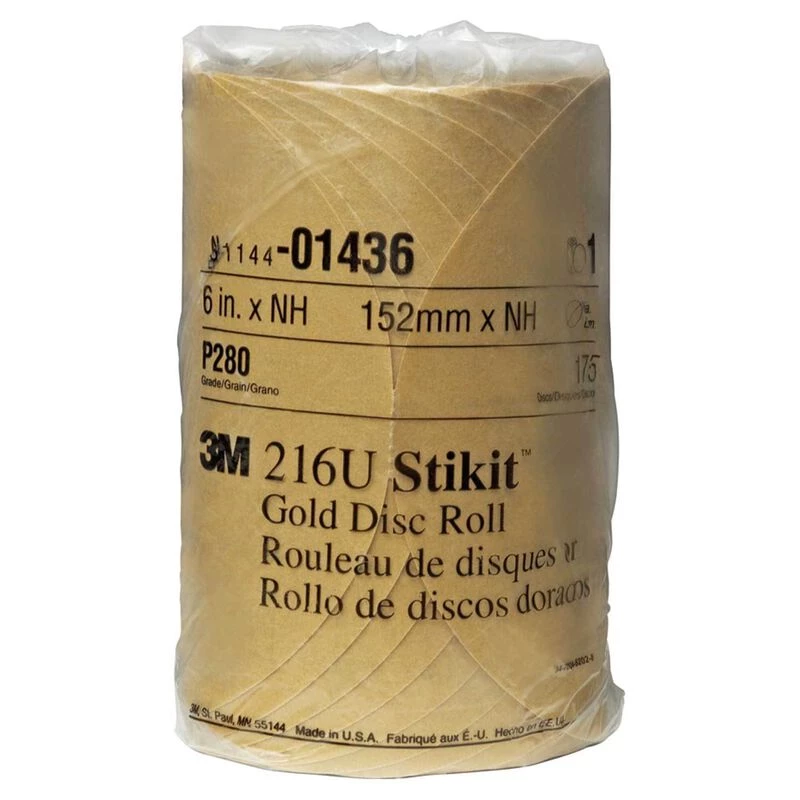 3M Stikit™ Gold Disc Roll, 6", P280A Grit