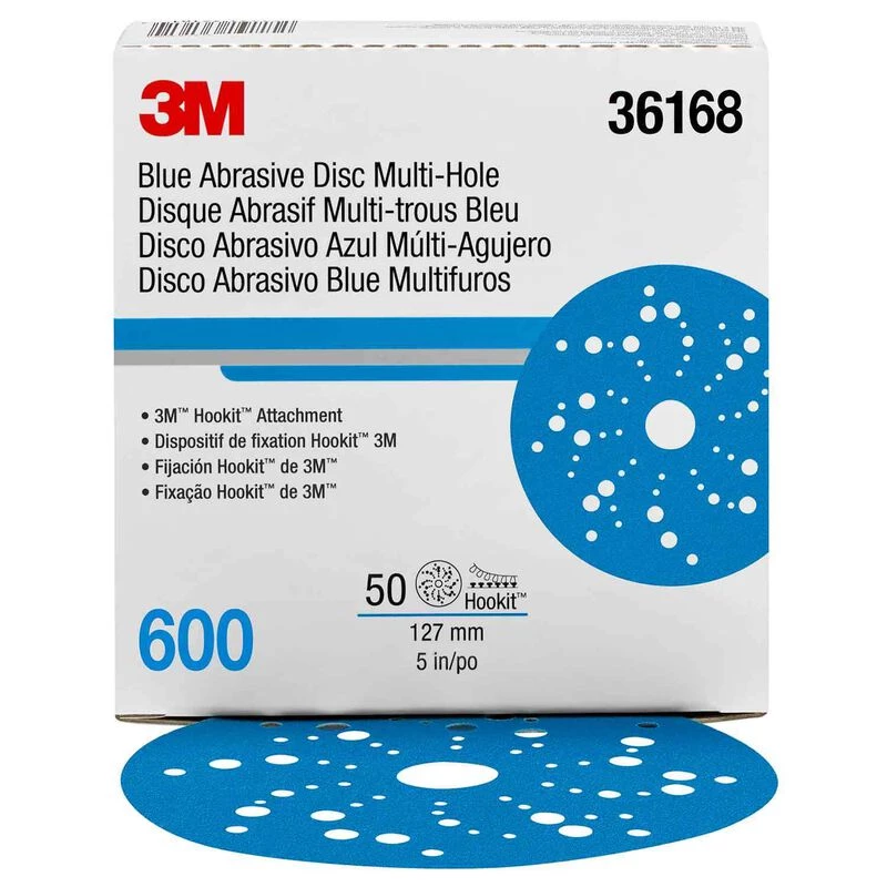 3M Hookit™ 5" Multi-hole Blue Abrasive Discs - Image 10