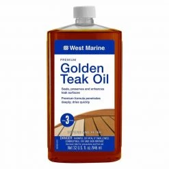 WEST MARINE Premium Golden Teak Oil, Quart