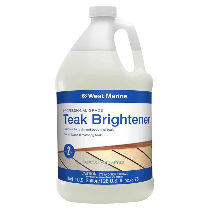 WEST MARINE Professional Grade Teak Brightener, Gallon