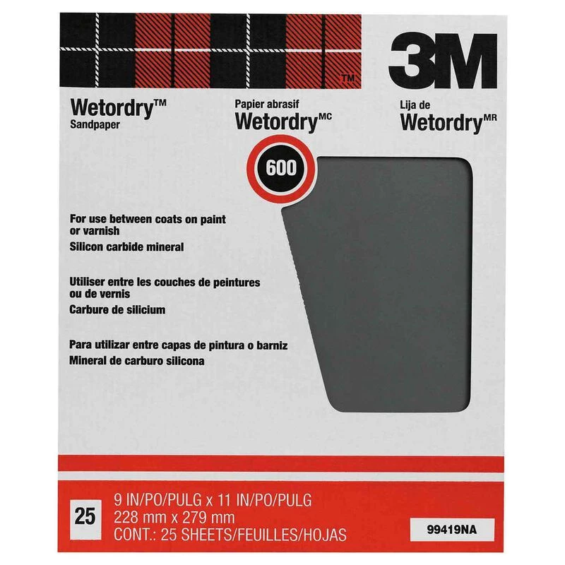 3M Pro-Pak™ Wetordry™ Sanding Sheets, 600A grit
