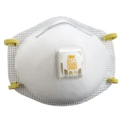 3M 8511 Particulate Respirator with Valve, 2-Pack