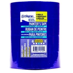BLUE DOLPHIN 1 1/2" Blue Painter's Tape, 4-Pack