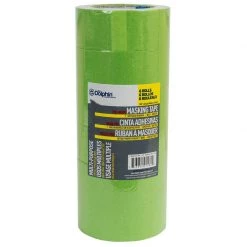 BLUE DOLPHIN 2" Pro-Grade Masking Tape, Green, 6-Pack