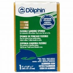 BLUE DOLPHIN 4" Sanding Sponge, Fine