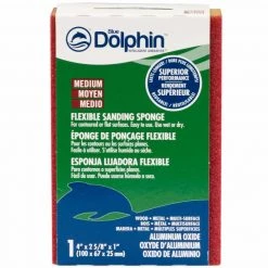 BLUE DOLPHIN 4" Sanding Sponge, Medium