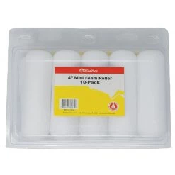 REDTREE INDUSTRIES 4" Mini Foam Rollers, 10-Pack