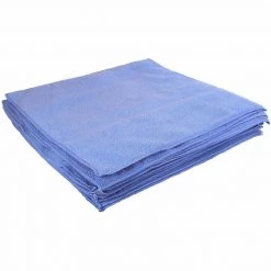 BUFFALO 16" x 16" Microfiber Cleaning Cloths, Blue, 20-Pack