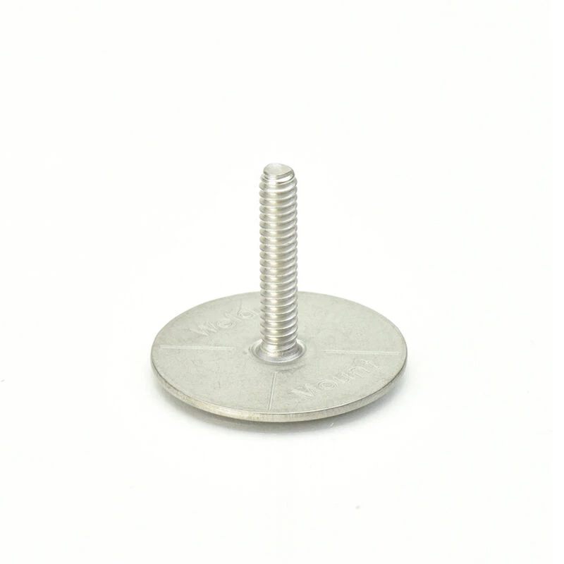 WELD MOUNT Adhesive Stud Mount, #10 x 24 Threads, 10-Pack