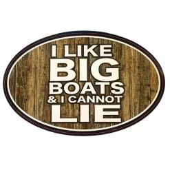 WEST MARINE I Like Big Boats Removable/Restickable Boat Sticker