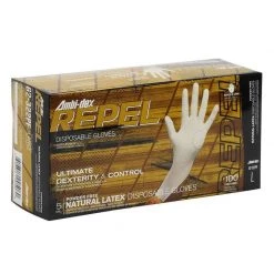 BOSS Ambi-dex Repel Disposable Latex Gloves, X-Large