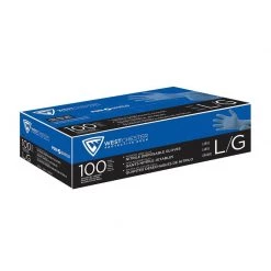 BOSS Industrial Grade Powder Free Disposable Gloves, X-Large