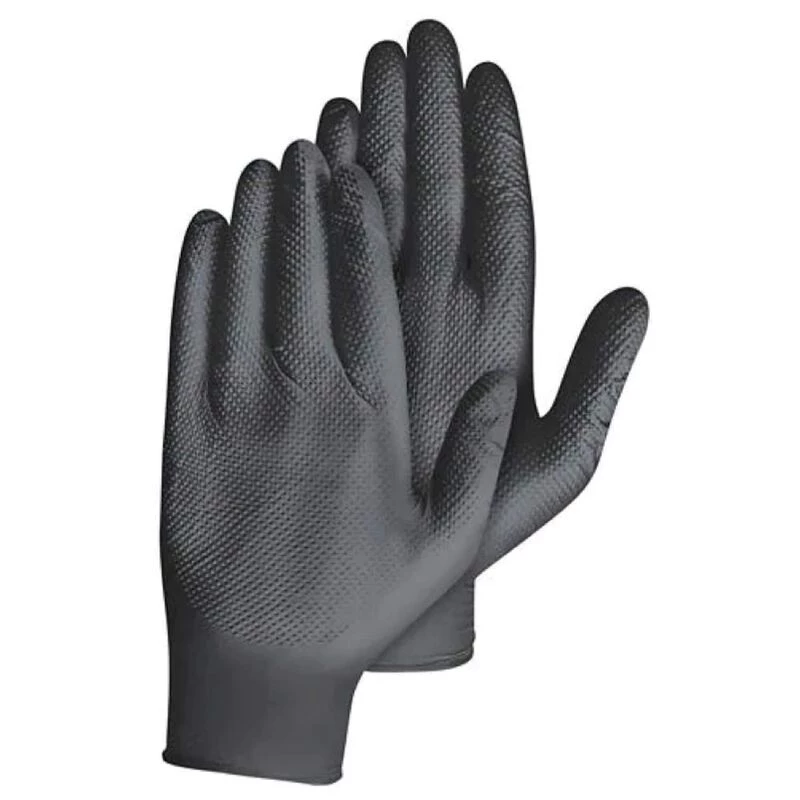 BOSS 4 Mil Powder-Free Disposable Nitrile Gloves, 100-Pack, Large