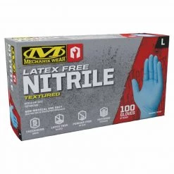 MECHANIX WEAR 5 Mil Blue Nitrile Disposable Gloves, Large, 100-Pack