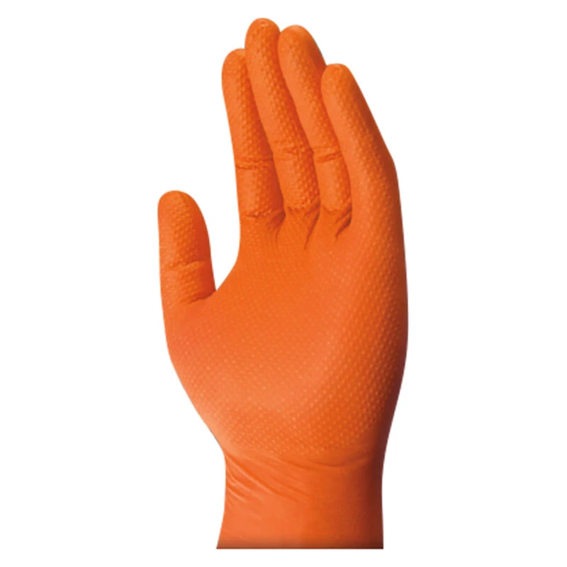MECHANIX WEAR 8 Mil Super Duty Orange Nitrile Disposable Gloves, X-Large, 100-Pack