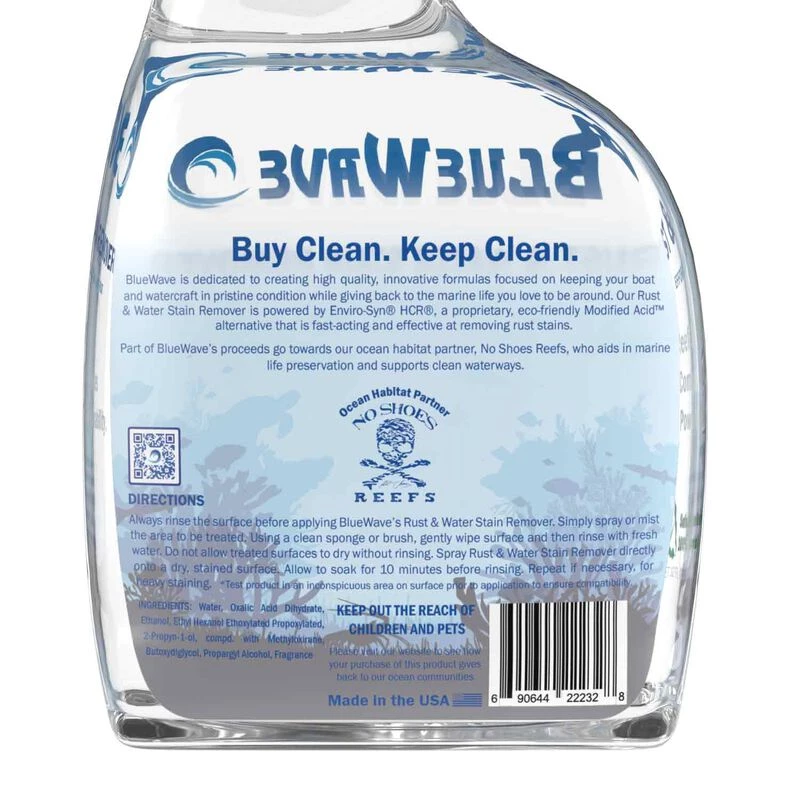BLUEWAVE PRODUCTS Rust & Water Stain Remover, 32 oz. - Image 4