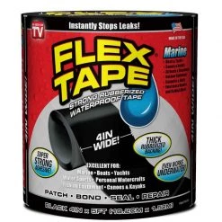 FLEX SEAL 4" Flex Tape Marine, Black