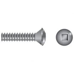 FASCO FASTENER Stainless Steel Square Drive Oval-Head Machine Screws