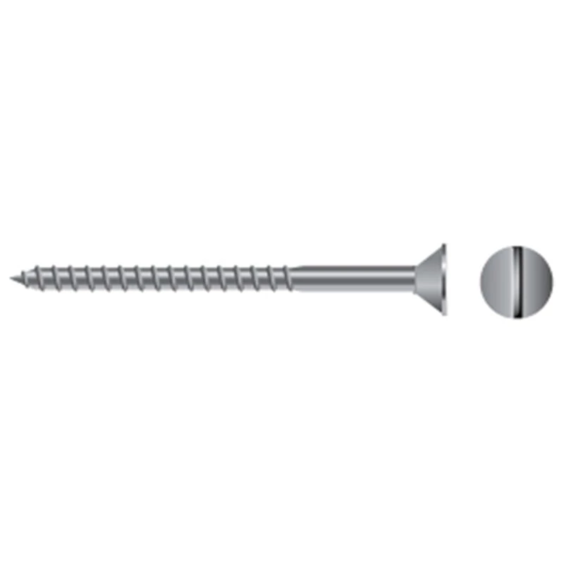 FASCO FASTENER Stainless Steel Slotted Flat-Head Wood Screws - Image 23