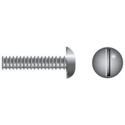 FASCO FASTENER Stainless Steel Slotted Round-Head Coarse Thread Machine Screws