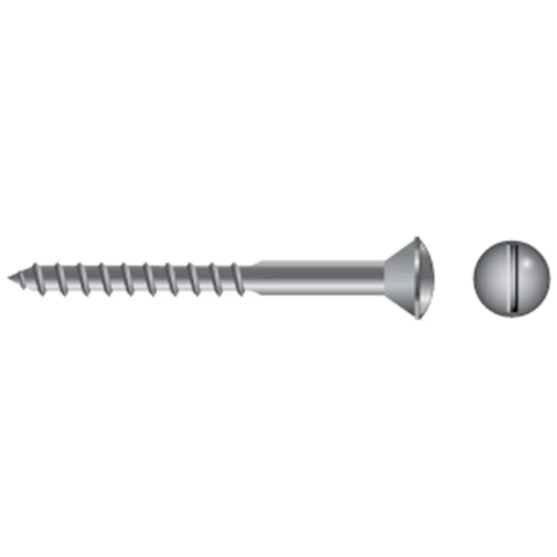 FASCO FASTENER Stainless Steel Slotted Oval-Head Wood Screws - Image 6