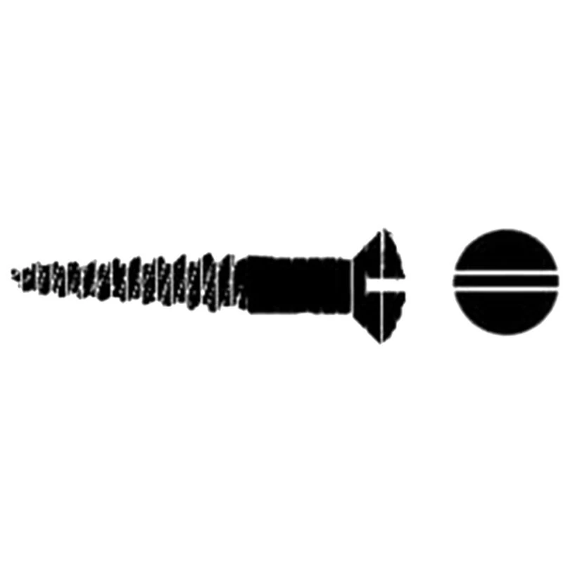 FASCO FASTENER Stainless Steel Slotted Oval-Head Wood Screws - Image 15